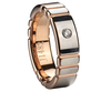 Mm Raised Rose Gold Plating Center Zircon Tungsten Wending Band Image